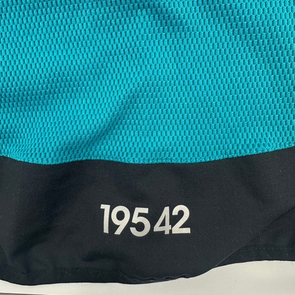 Nike Dry Fit Womens Teal Waffle Knit Full Zip Hoodie Mesh Jacket Small 19542 - Picture 10 of 11